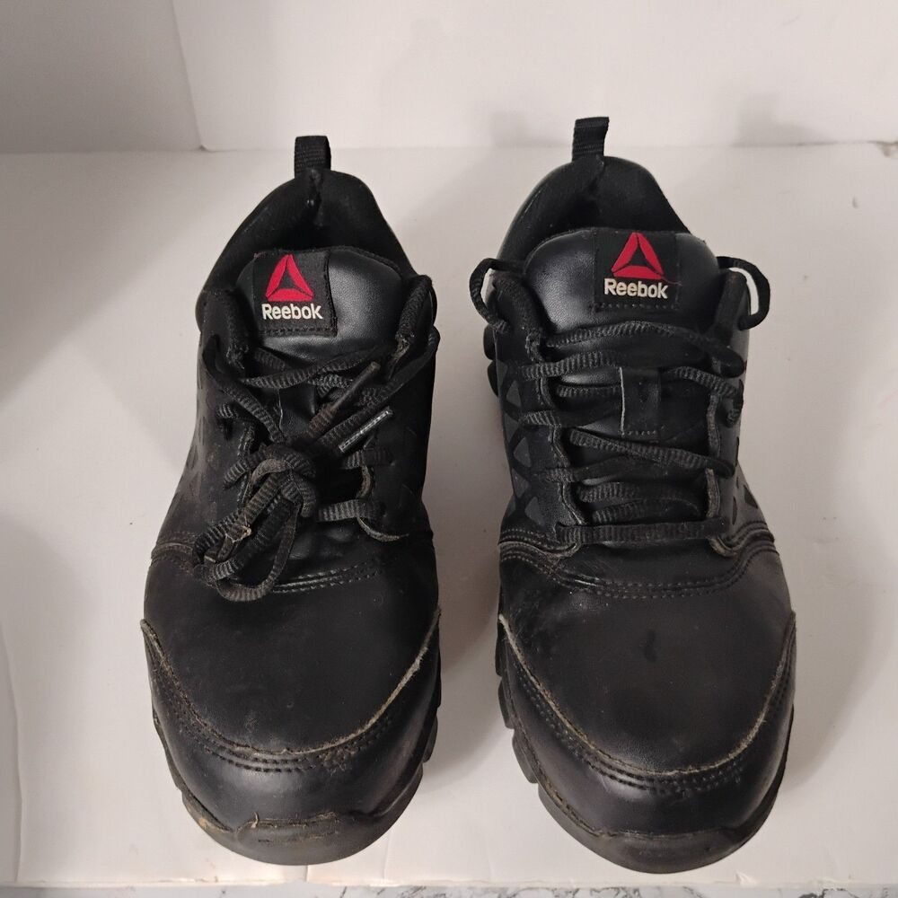 Reebok SubLite Work Shoes Womens Size 8 Black Alloy Toe Safety Sneakers RB047